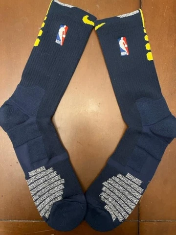 Nike NBA Authentics Denver Nuggets Socks  PSX699-419 Blue/Yellow Size: XXL Cover