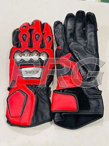 Honda CBR Gloves Honda Motorcycle Motorbike Racing Leather Gloves Race Gants