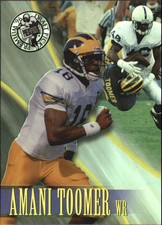 1996 Press Pass Holofoil New York Giants Football Card #22 Amani Toomer