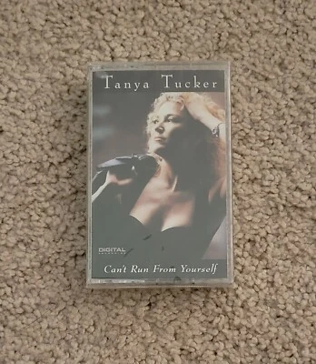 New 1992 Tanya Tucker "Can't Run From Yourself" Cassete Tape - Image 1 of 2