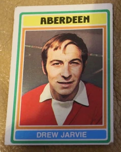ABERDEEN FC 1976 DRAW JARVIE TOPPS REVERSO ROJO TARJETA COLECCIONABLE ORIGINAL NÚMERO 8 - Imagen 1 de 2