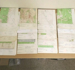 Lotto di 22 mappe vintage anni 50 USGS Topo East California Baldy Pinchot Soda Lake - Foto 1 di 20