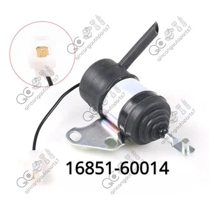 Fuel Shutoff Solenoid 16851-60014 For Kubota D722 D902 BX1860 BX2360 - Picture 1 of 6
