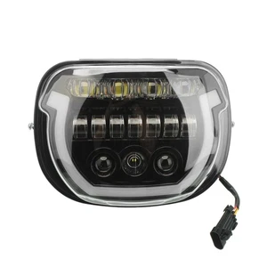 LED Front Headlight Daytime Running Light Hi/Low Beam For Harley Street Glide - Picture 1 of 24