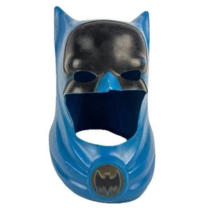 1966 Batman Costume Helmet Mask Ideal Plastic Superhero Vintage Blue Bat Symbol - Picture 1 of 18