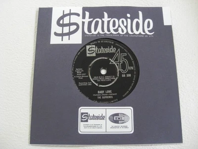 The Supremes - Baby Love/Ask any Girl UK 7" Mono 1964 Stateside SS 350 VG+ - Image 1 of 2
