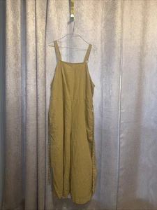 Mono para mujer Mossimo mezcla de lino pierna ancha color tostado talla XXL - Imagen 1 de 13