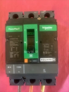 INTERRUTTORE QUADRATO D 80 AMP 600 VAC / 250 VDC 3 POLI HJL36080 PowerPact - Foto 1 di 8