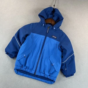 Patagonia Jacket Boys 4T Blue Waterproof Insulated Hooded Winter Coat FA20 - Picture 1 of 14