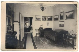 Foto postal - habitación de invitados - villa imperial - Bad Ischl - residencia de verano - años 30 ? ? - Imagen 1 de 2