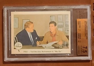 VINTAGE 1959 FLEER TED WILLIAMS #55 BVG 7.5 NM-MT "RETIREMENT A NO GO" A BEAUTY - Bild 1 von 2