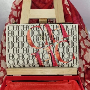 Carolina Herrera CHCH Multicolor Snap/Top Zip Wallet 7 CC Slots ID Window 6x4x.5 - Bild 1 von 8