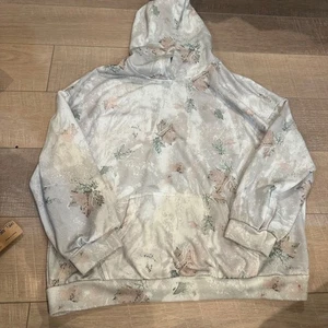 Markenloser leichter Damen-Kapuzenpullover Medium Camoflauge - Bild 1 von 7