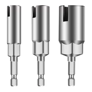 3Pcs/Set Power Wing Nut Driver Hook Drill Bits Socket Wrench Tool 1/4" Hex Shank - Picture 1 of 9