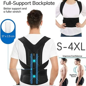 Unisex Shoulder Straightener Brace Spine Support Full Back Posture Corrector - Picture 1 of 12