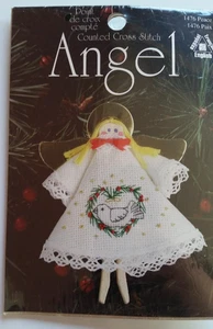 Kreuzstich Wäscheklammer Engel Set ~ Peace #1476 ~ NEU, versiegelt - Bild 1 von 2