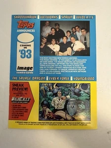 Topps promo sheet Image Comics WildC.A.T.S cards Spawn McFarlane 1992 - Picture 1 of 5