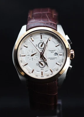 Beautiful Tissot 1853 Chronograph Tachymeter In White Dial With Date Indicator. - Image 1 of 4