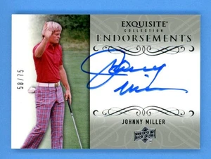 Johnny Miller Auto 58/75 2013 Exquisite Endorsements #EE-JM  - Picture 1 of 1