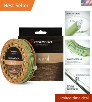 Corrosion-Resistant Fly Fishing Line for Fresh and Saltwater - 90/100ft Lengths - Image 1 of 4