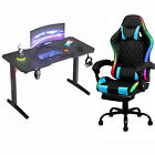 Ufurniture Gaming Chair Desk Set Office Table Racing Style Led Massage Chair