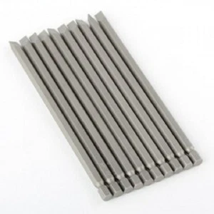10 Pack 6" Long S2 Slotted Power Bits Set - Picture 1 of 1