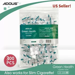 Adous 300 Tobacco Cigarette Filter Tips Bulk 3Pk of 100pcs Filter Out Tar & Nic - Picture 1 of 6