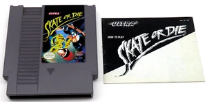 Skate or Die (NES, 1988) By Ultra (Cartridge & Manual) NTSC - Picture 1 of 9