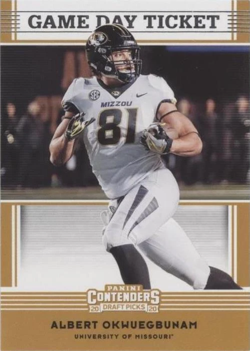 2020 Panini Contenders Draft Picks Albert Okwuegbunam #37