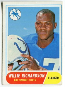 1968 Topps #152 Willie Richardson Baltimore Colts - Bild 1 von 2