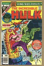Incredible Hulk Annual #6 VF- 1st PARAGON! Dr Strange! 1977 Marvel Comics V431