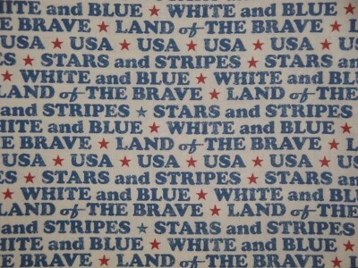 Land Of The Brave Combed Cotton Digitally Printed Patriotic Americana Fabric - Image 1 of 4