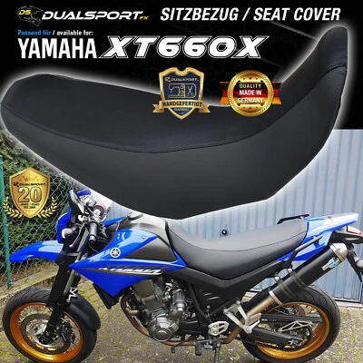 Sitzbezug, Seat Cover, passend für: YAMAHA XT 660 X R 2004-2012 BLACK by DSFX