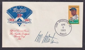 Manny Mota, MLB Outfielder, signed 1983 LA Dodgers Official Opening Day Cover - Picture 1 of 1