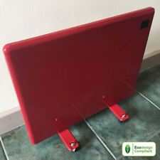 Red Electric Panel Heater & Feet 1000W Nova Live R Gloss 500mm(w) x 450mm(h)