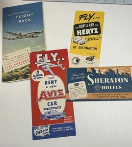 Vintage Travel Ephemera Lot Sheraton Avis Hertz - Picture 1 of 5