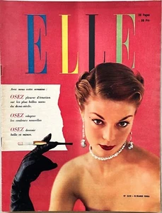 ELLE Magazin Nr. 223 vom 6. März 1950 alte Modemagazin Nähen Frau - Bild 1 von 5
