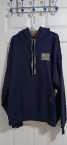 RealTree Outfitters Hoodie Mens 3XL Night Sky Blue Deer Horn Skull Flag Graphic - Picture 1 of 10