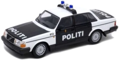 VOLVO 240 GL - POLITI - Norway - Police - WELLY 1:24 - Immagine 1 di 4