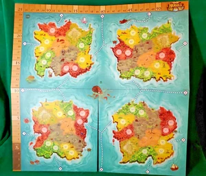 Heroes of Land Air & Sea Gameboard Map | Foldable | Original Print | Double Side - Picture 1 of 3