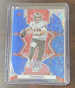 2022 Mosaic Tom Brady No Huddle Blue Disco #/75 Card #182 - Picture 1 of 2