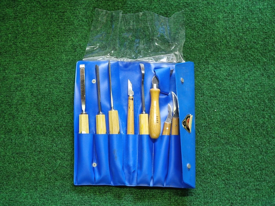 Profi Kirschen Stechbeitel Set Schnitzmesser 8tlg Holzbearbeitung Werkzeug - Bild 1 von 3