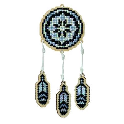CRAFTING SPARK (WIZARDI) Dreamcatcher - Grey CSW200 Crafting Spark Diamond Painting on Plywood Kit