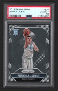 Nikola Jokic Nuggets 2015-16 Panini Prizm #335 Rookie Card Rc PSA 10 Gem Mint 