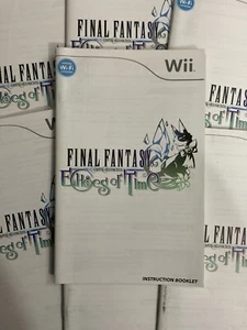 Final Fantasy Crystal Chronicles: Echoes of Time Nintendo Wii Manual Only - Imagen 1 de 11