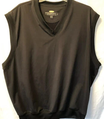 CHALECO NEGRO SIN MANGAS JERSEY PLAY DRY EXTRA GRANDE XL PARA HOMBRE DE GREG NORMAN-322 Foto 1 de 4
