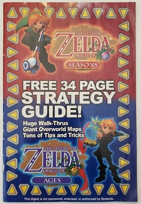 The Legend of Zelda Oracle of Seasons & Ages 34-Page Strategy Guide Magazine - Image 1 of 3