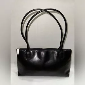 HOBO INTERNATIONAL Leather East West Black Shoulder Bag - Picture 1 of 5