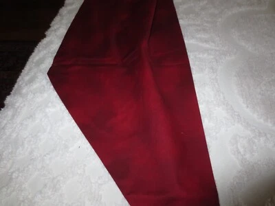Handmade LINED Coordinating DEEP RED DRAPERY ROD PANEL/SWAG - 14-1/4" x 136" - Image 1 of 4