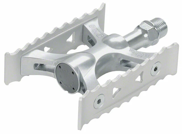 MKS Touring Lite Pedals 9/16Toe Clip Compatible Alloy Silver - Image 1 of 1